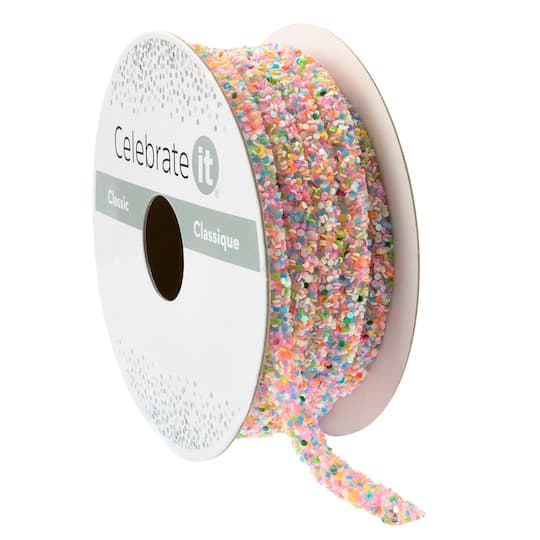 1/4" x 2yd. Glitter Rope Ribbon by Celebrate It® Classic